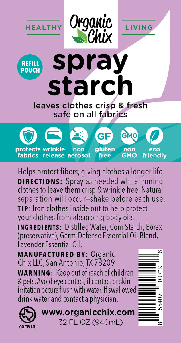 Spray Starch, Starch for Ironing, Portable Anti-Static Spray Odorless for  Clothing, Spray Starch for Ironing Clothes Easy On, Spray Starch for  Ironing