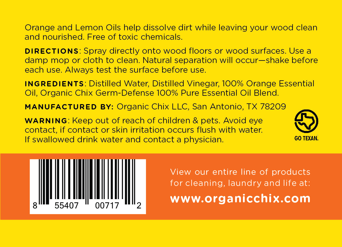 All natural chemical free products for everyday living and cleaning