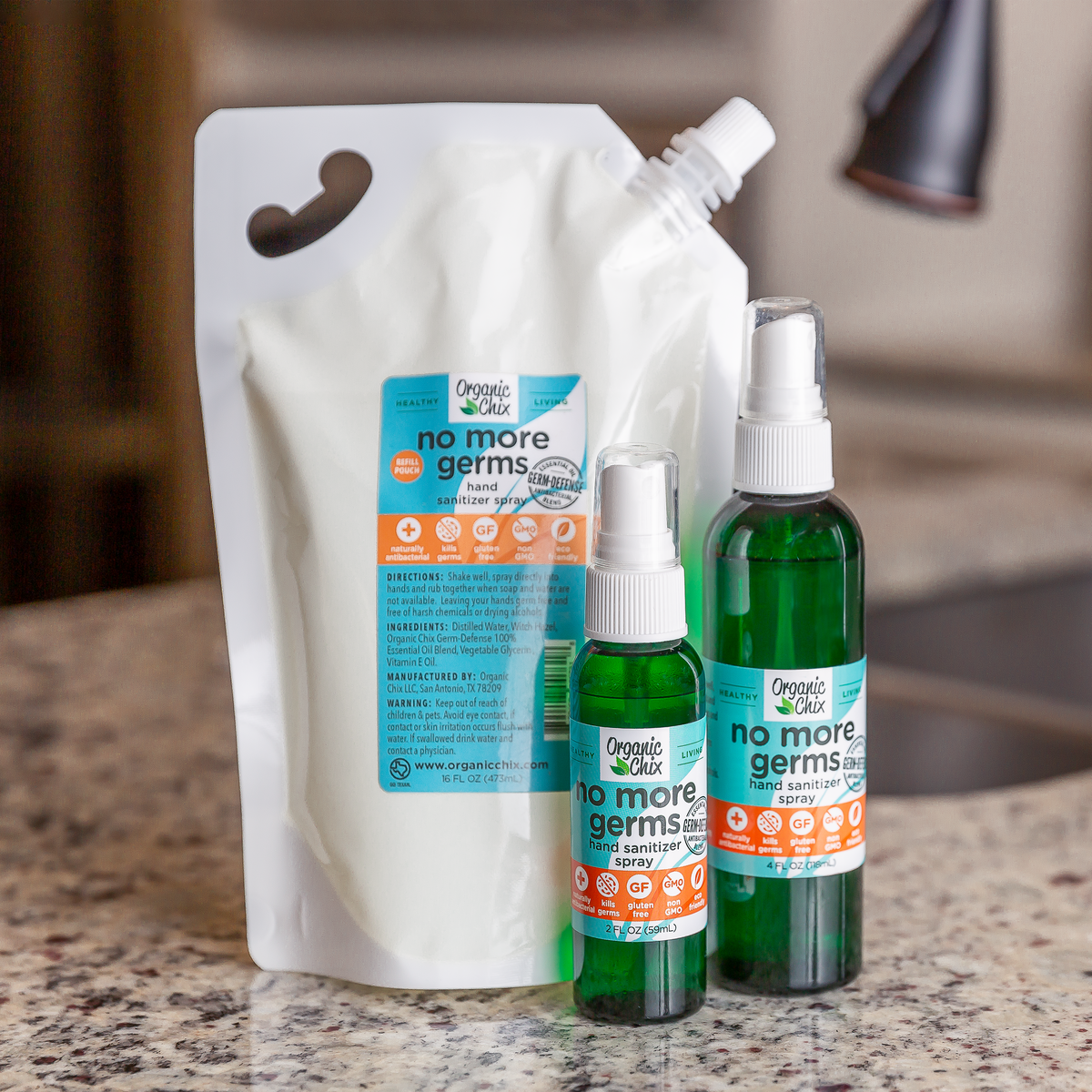 Germ-Defense On The Go, Gift Set – Organic Chix